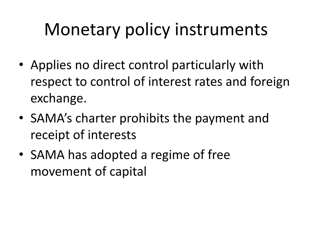 monetary policy instruments 2