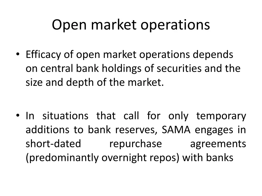 open market operations 1