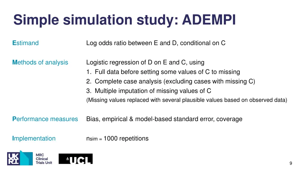 simple simulation study adempi 6