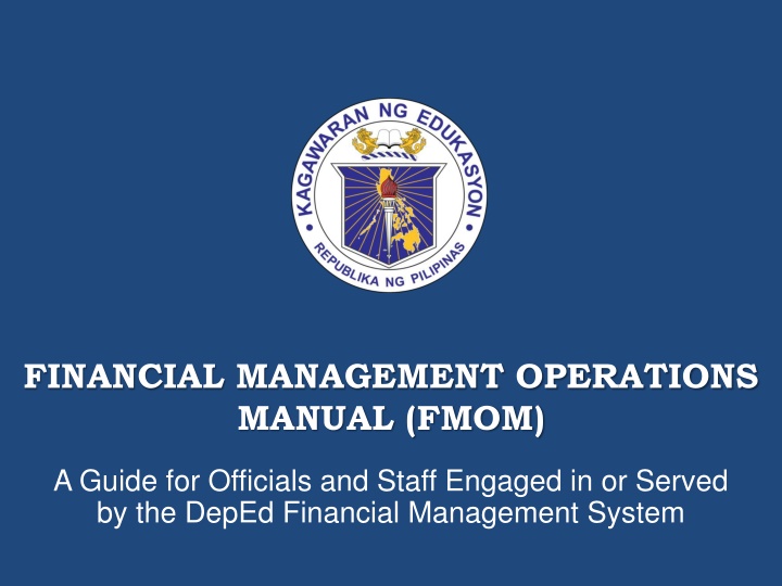 financial management operations manual fmom