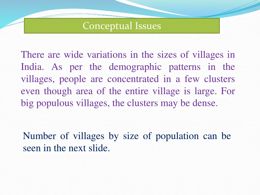 conceptual issues conceptual issues