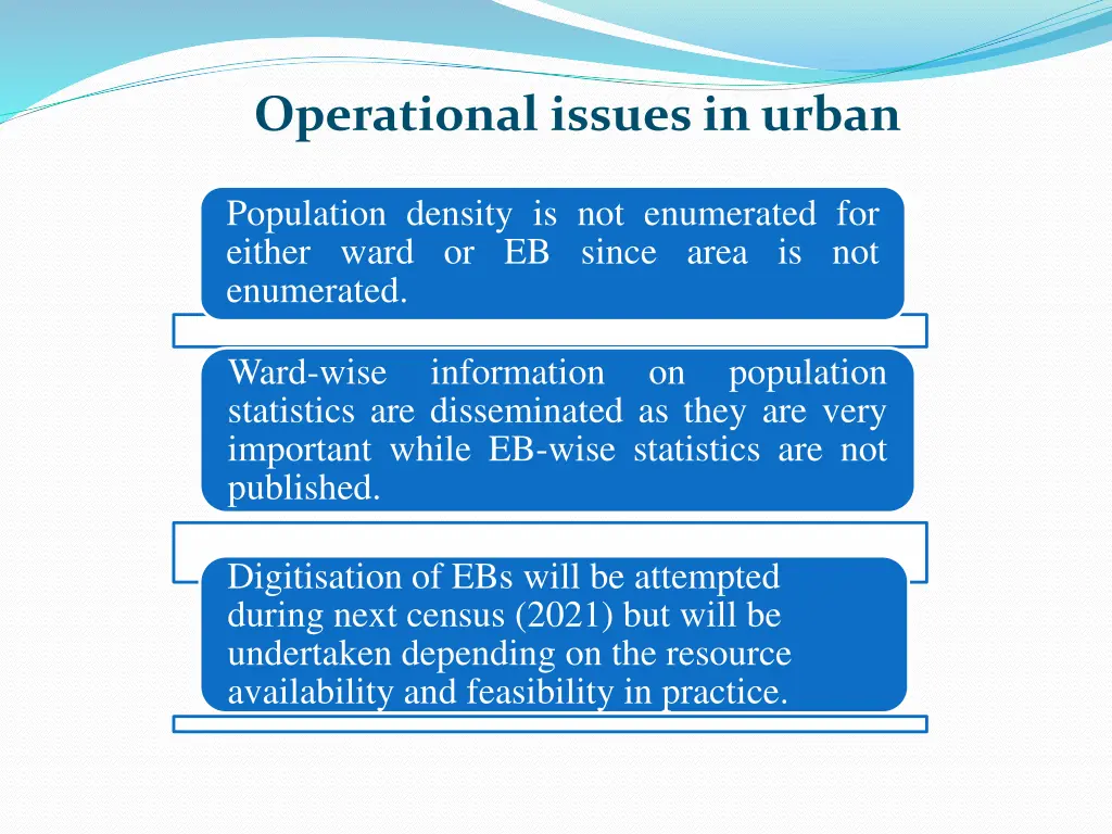 operational issues in urban 1