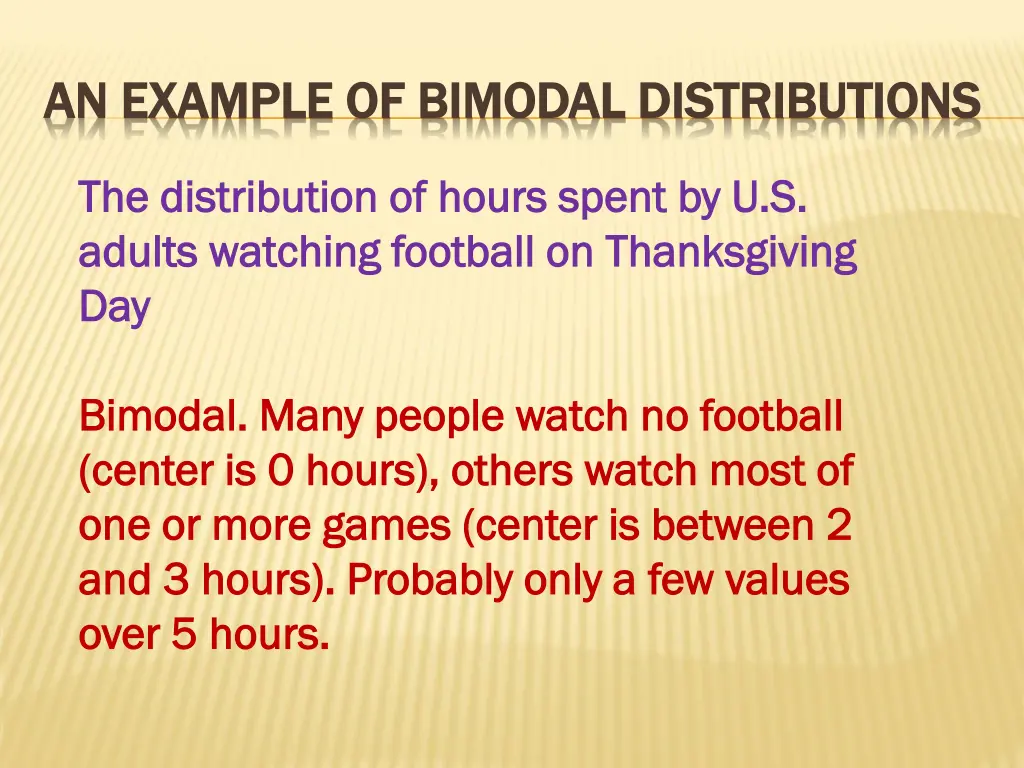 an example of bimodal distributions an example