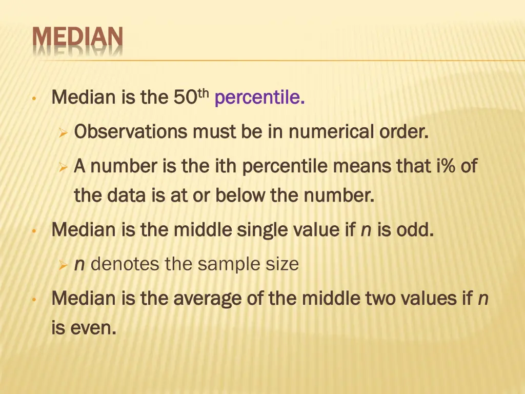 median median