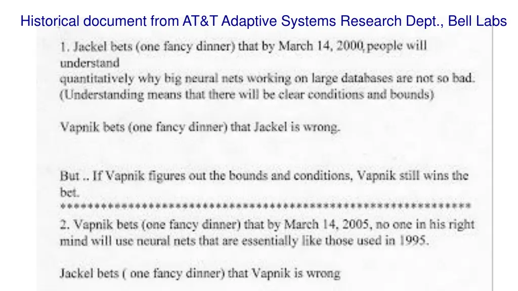 historical document from at t adaptive systems