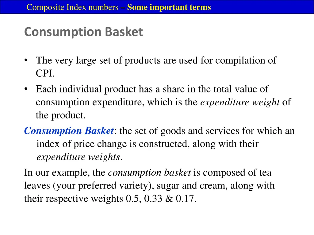 composite index numbers some important terms 3