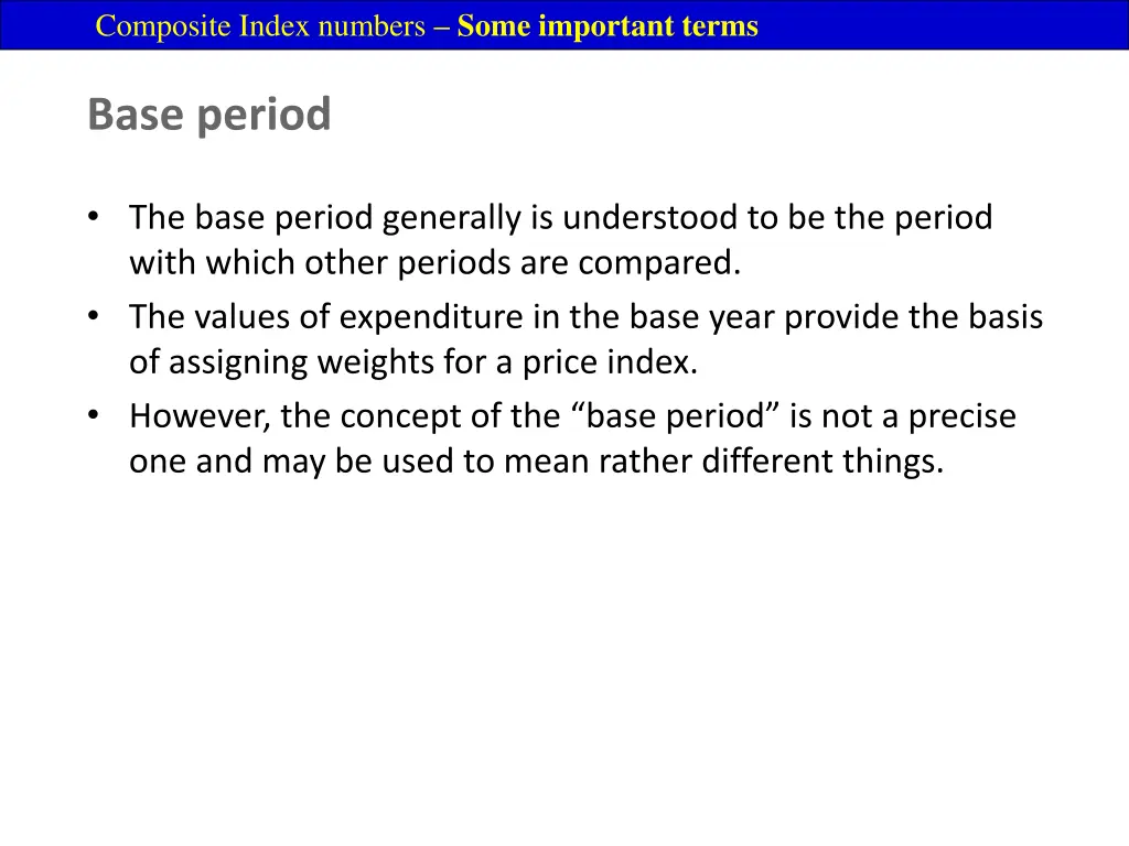 composite index numbers some important terms 4