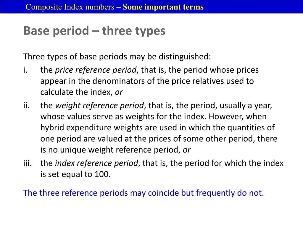 composite index numbers some important terms 5