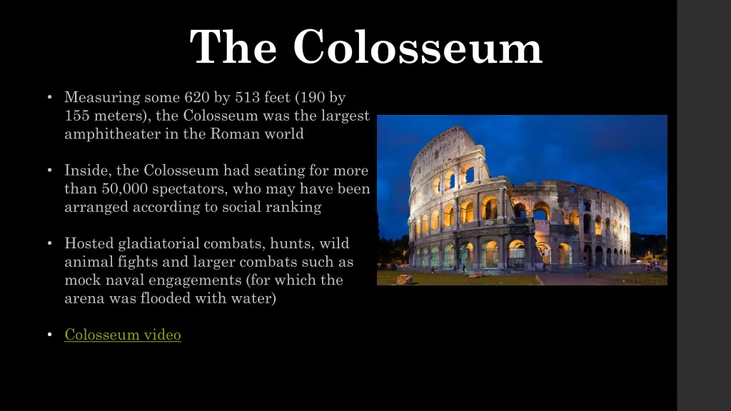 the colosseum