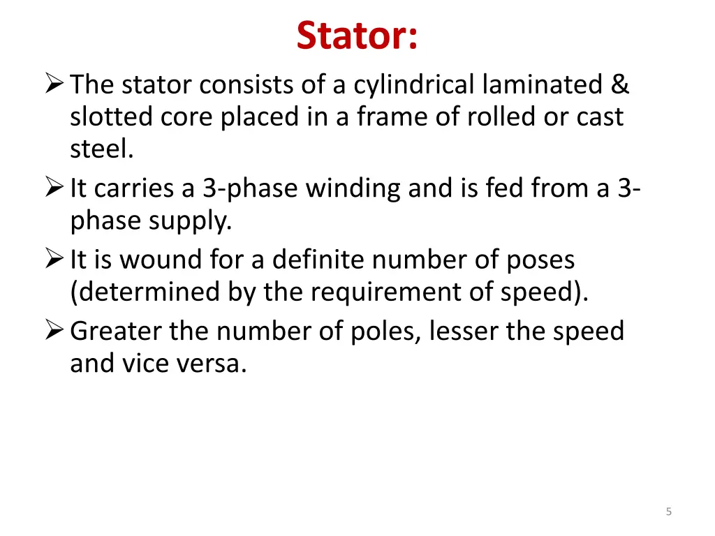 stator