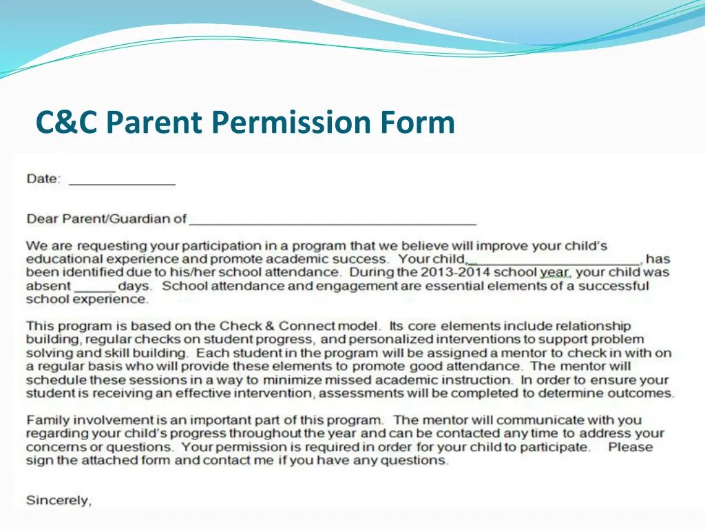 c c parent permission form