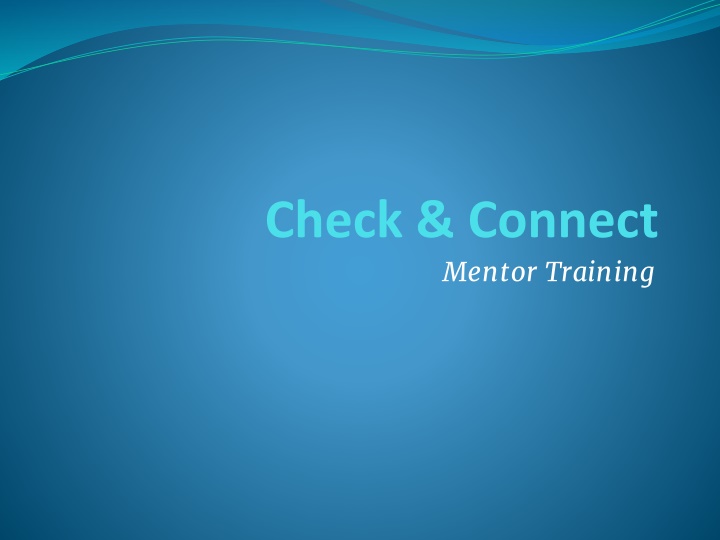 check connect mentor training