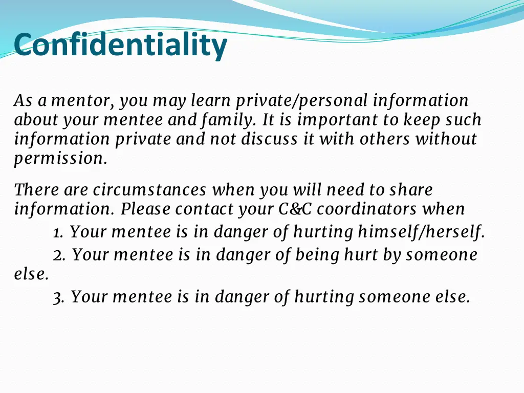 confidentiality