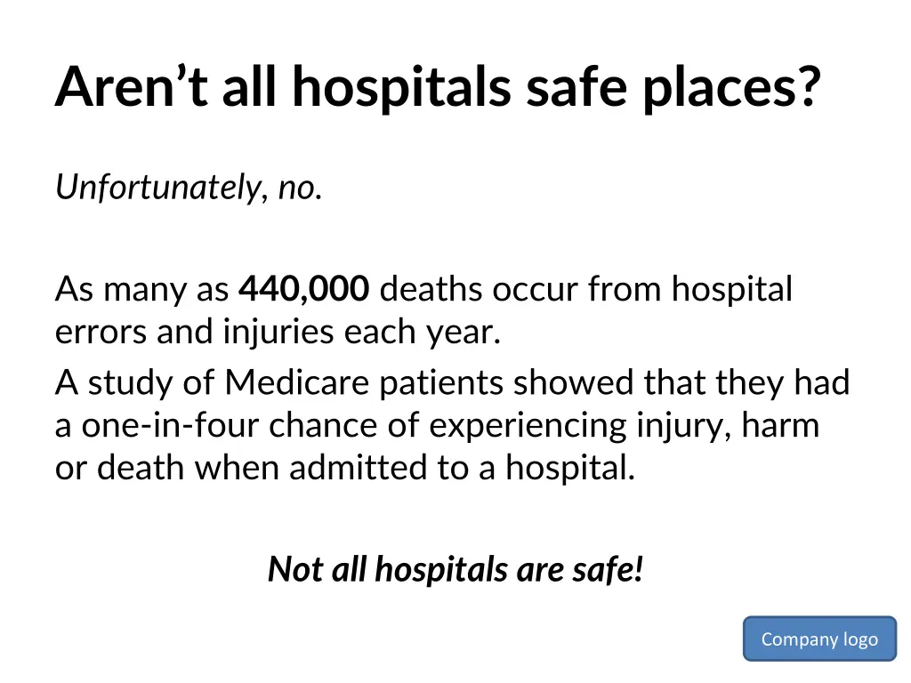 aren t all hospitals safe places