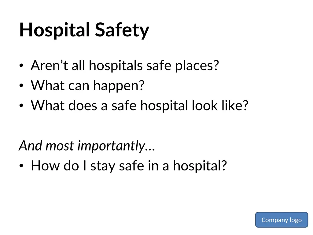 hospital safety