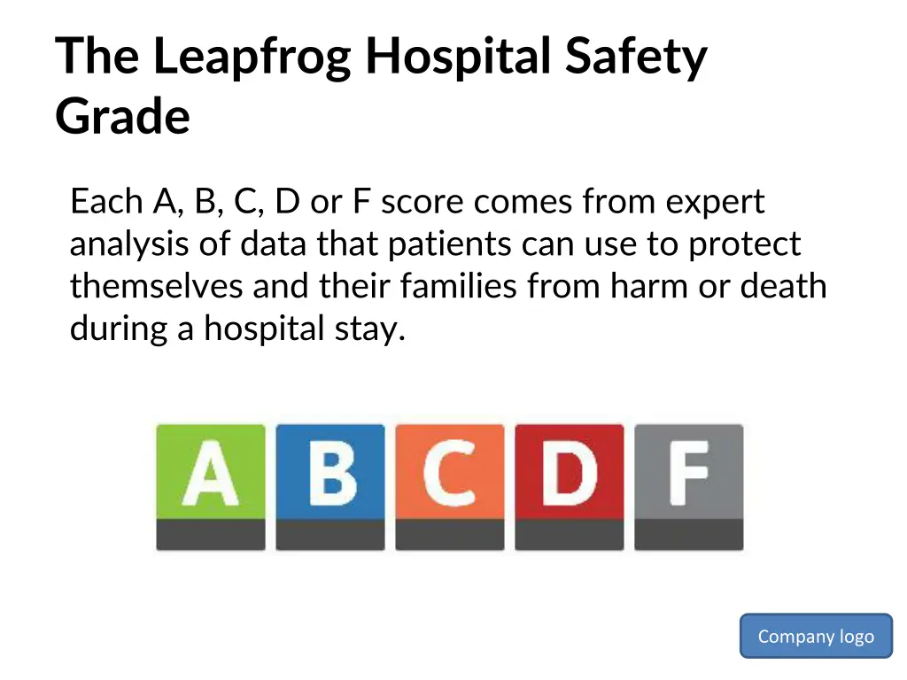 the leapfrog hospital safety grade