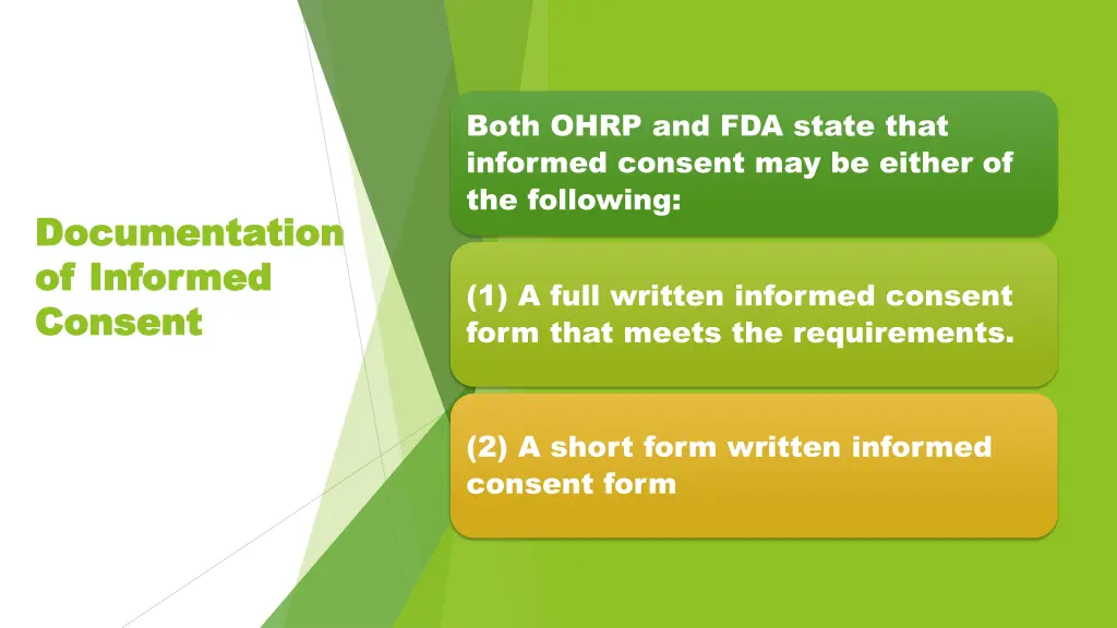 both ohrp and fda state that informed consent