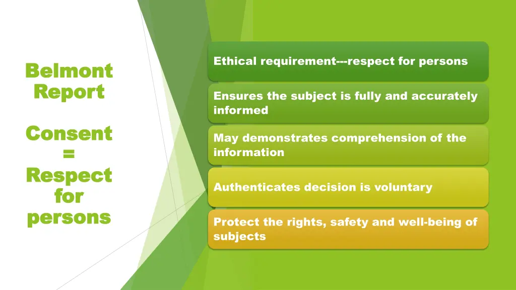 ethical requirement respect for persons