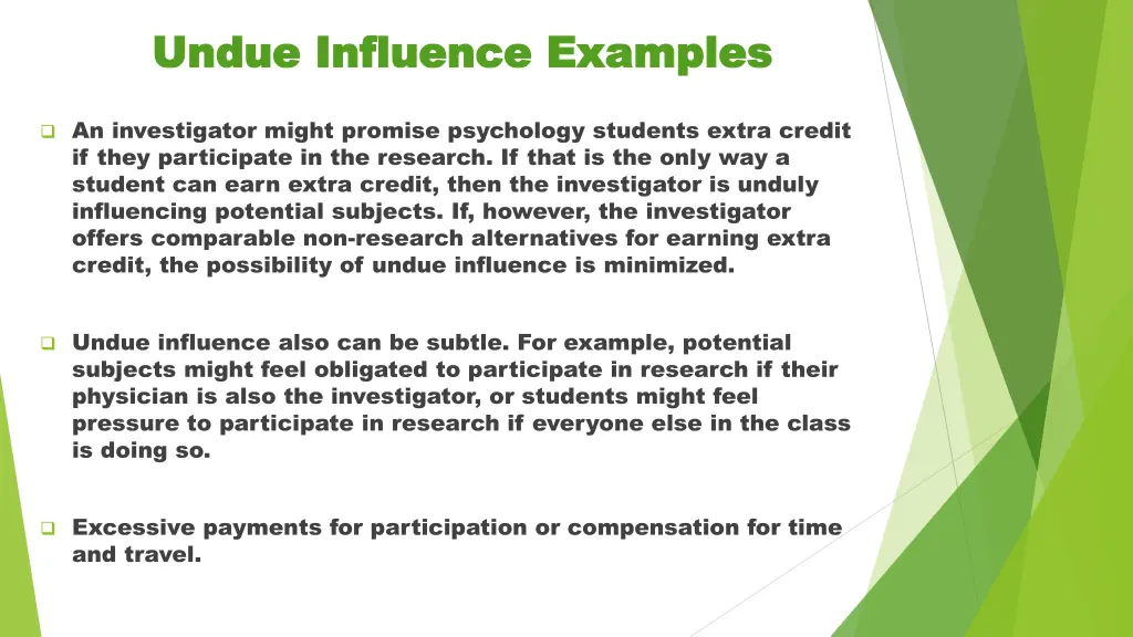 undue influence examples undue influence examples