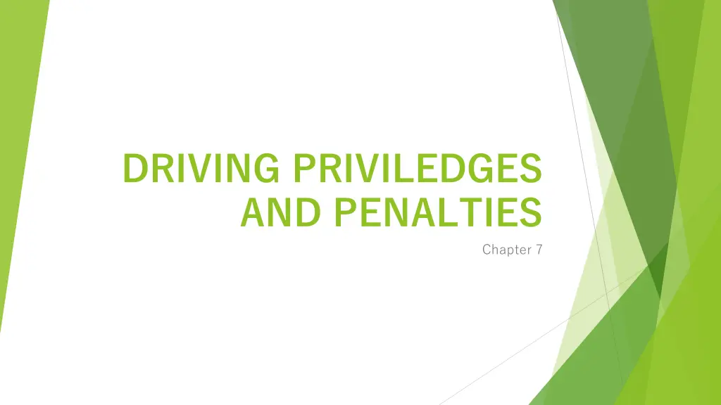 driving priviledges and penalties