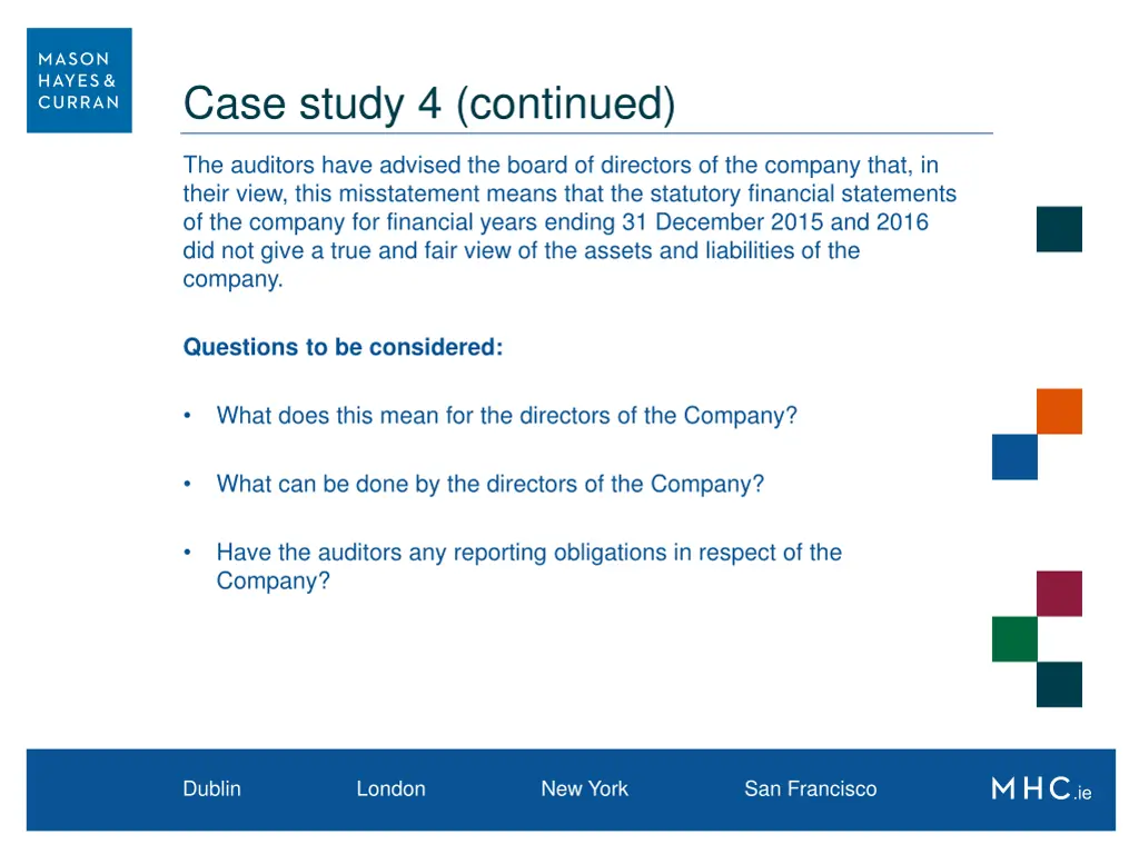 case study 4 continued