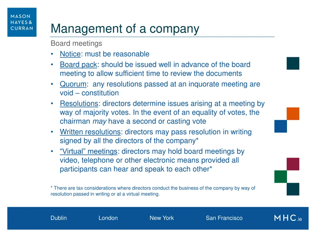 management of a company 3