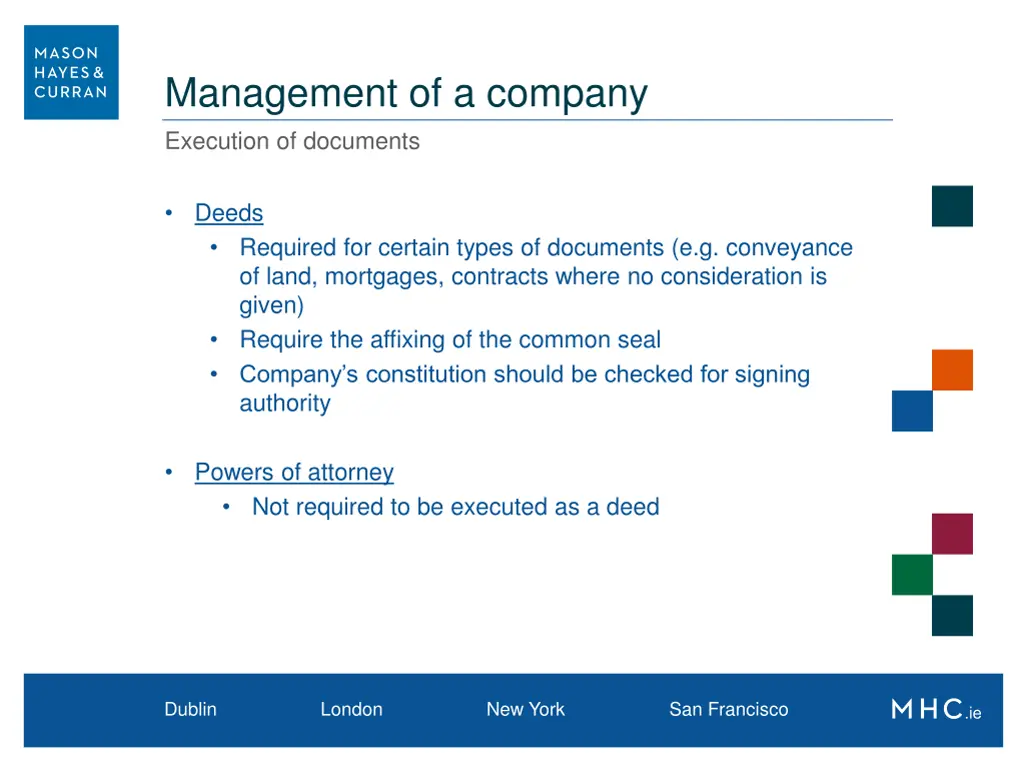 management of a company 5