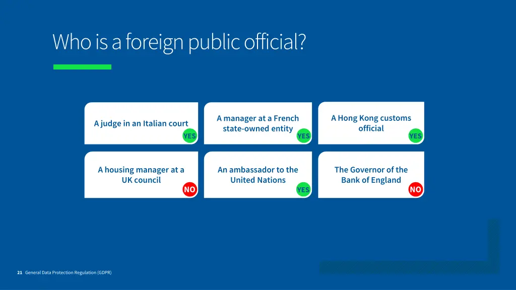 who is a foreign public official