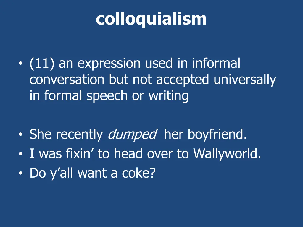 colloquialism