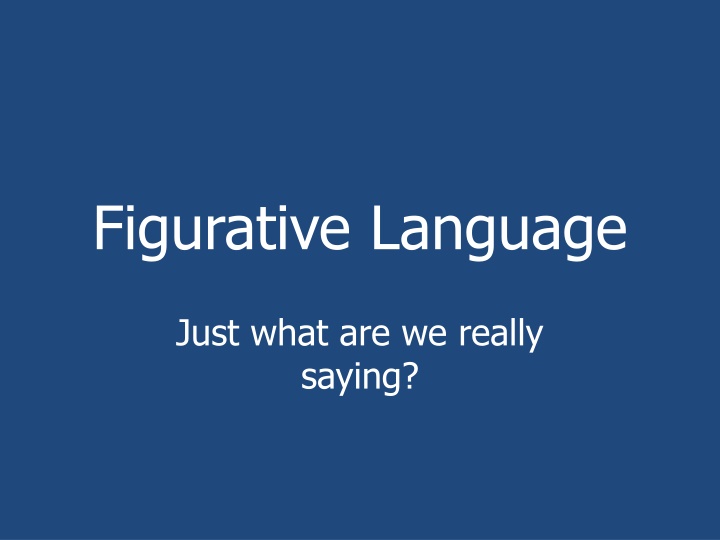 figurative language