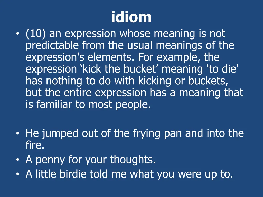 idiom