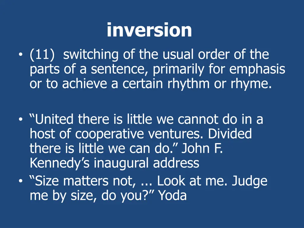 inversion