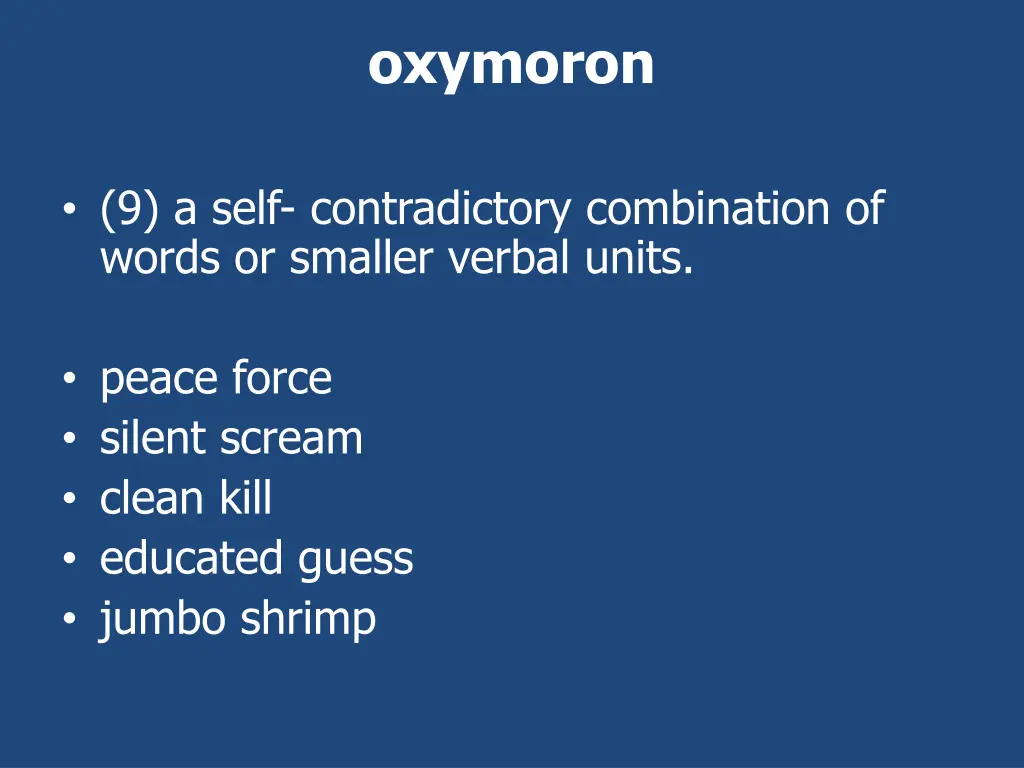 oxymoron