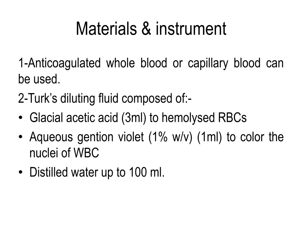 materials instrument