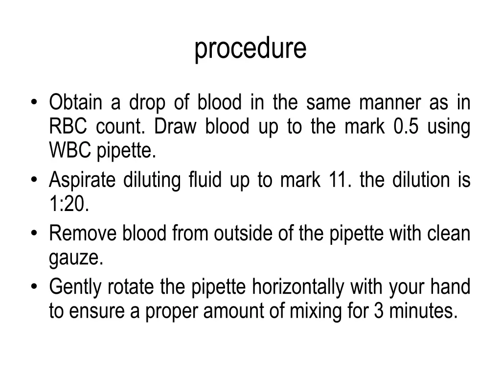 procedure