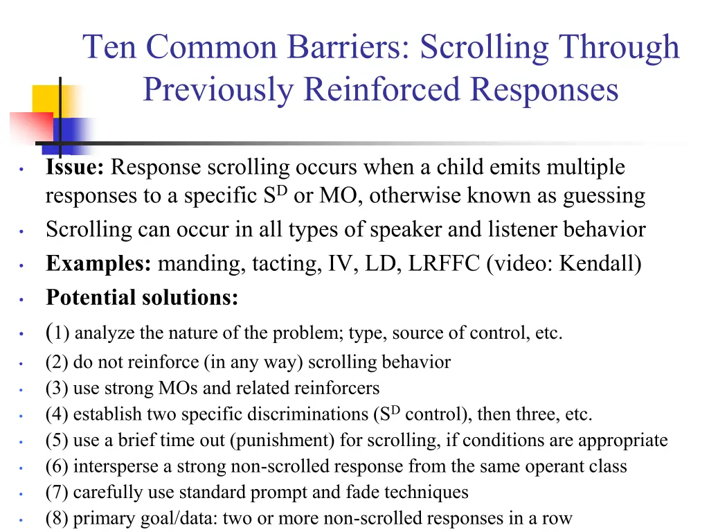 ten common barriers scrolling through previously