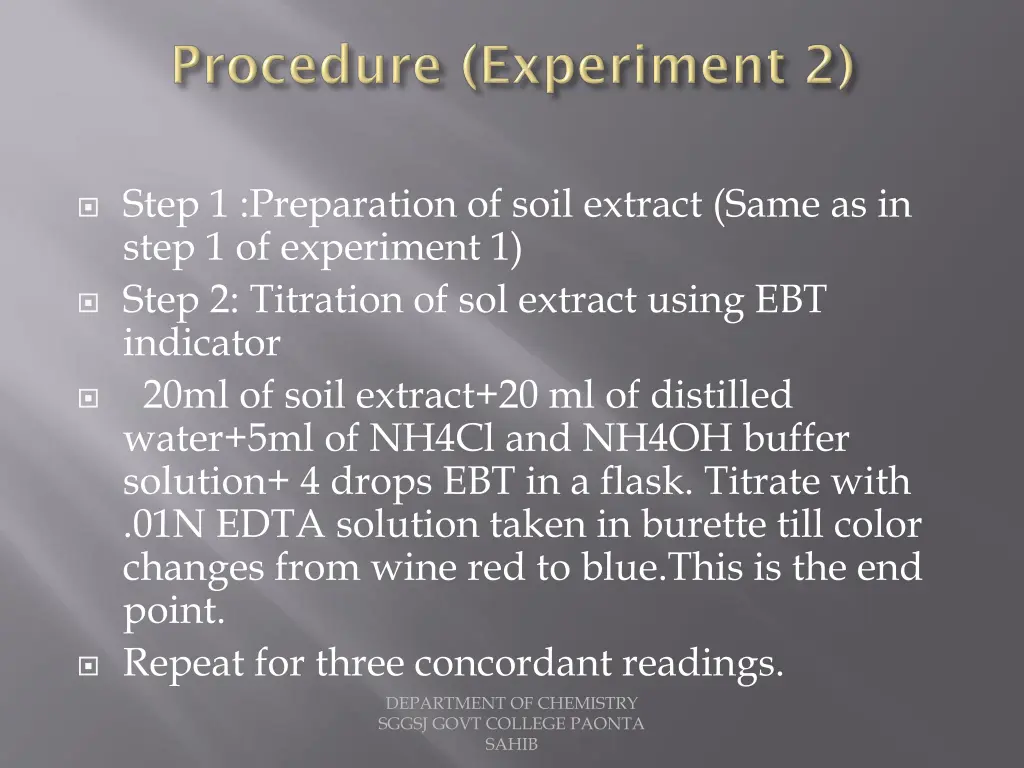 step 1 preparation of soil extract same