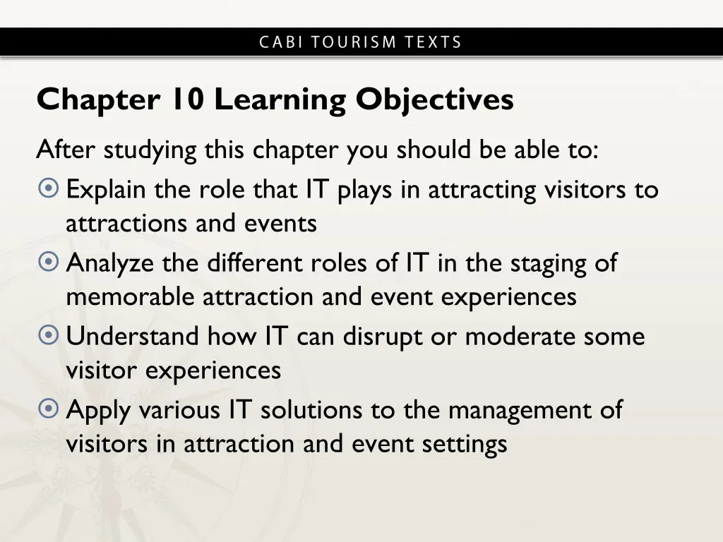 chapter 10 learning objectives