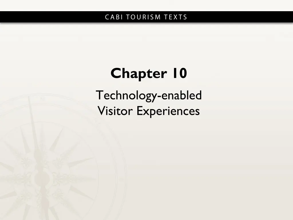 chapter 10 technology enabled visitor experiences