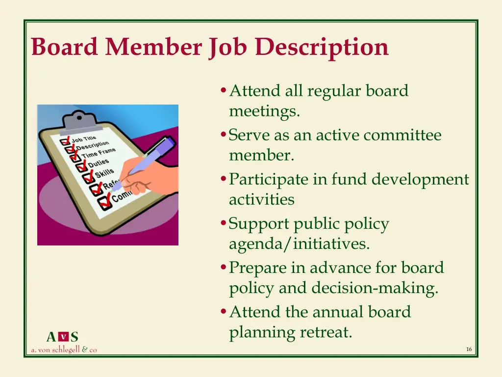 board member job description