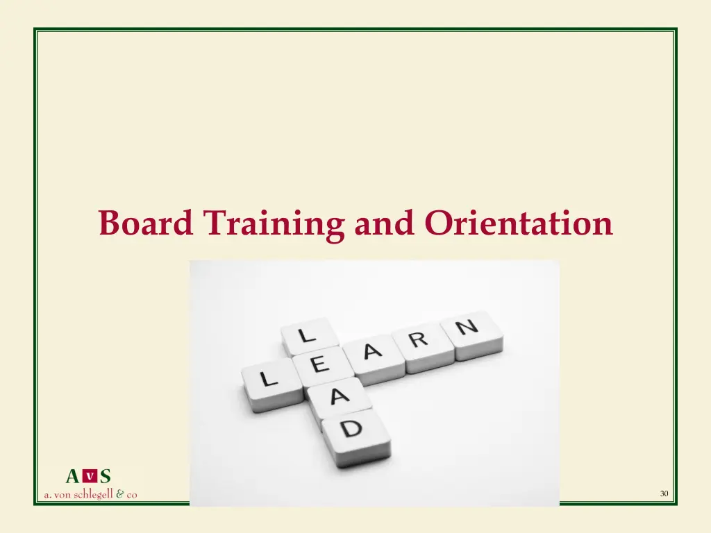 board training and orientation