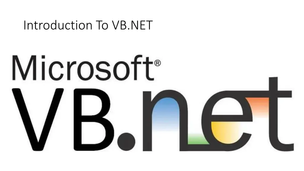 introduction to vb net