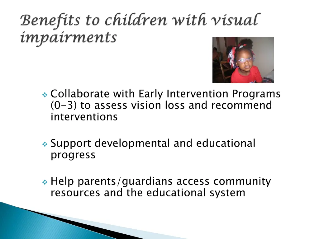 collaborate with early intervention programs