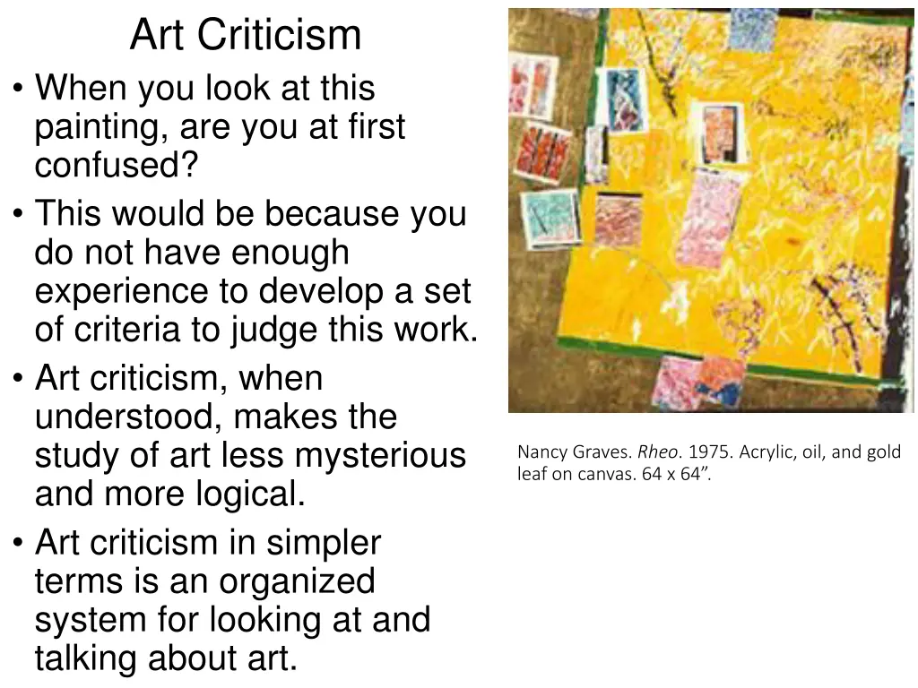 art criticism 2