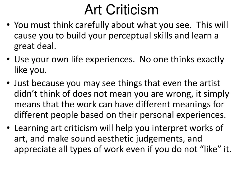 art criticism 3