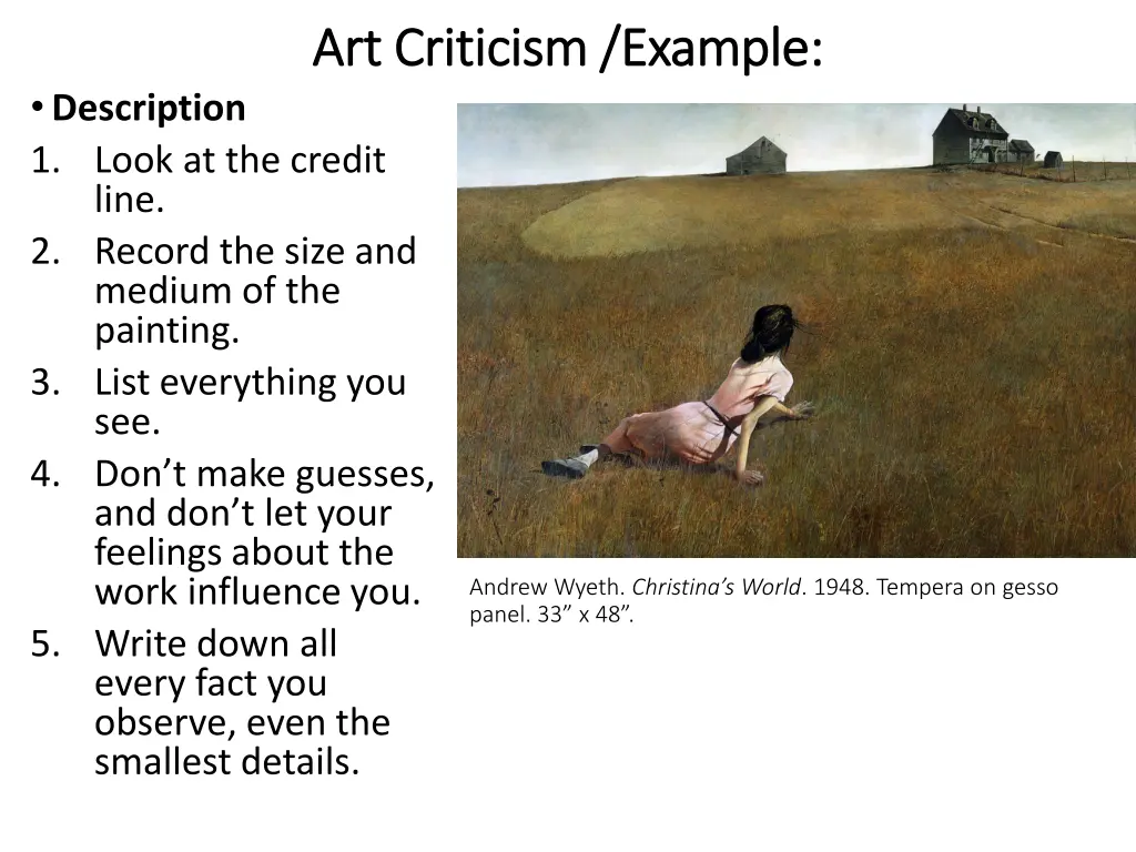 art criticism example art criticism example