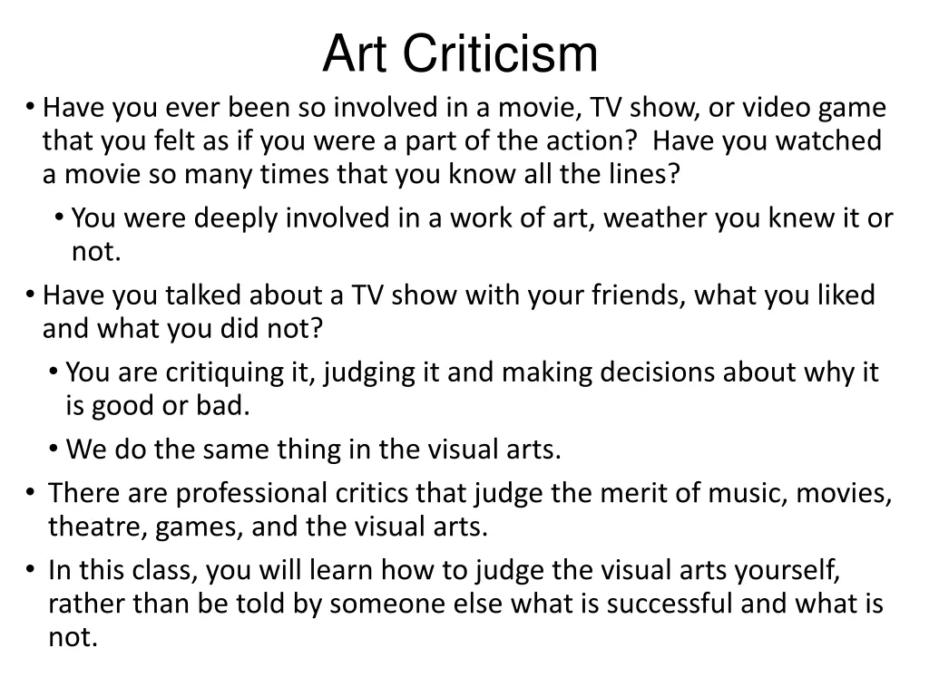 art criticism