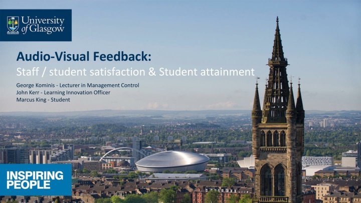 audio visual feedback staff student satisfaction