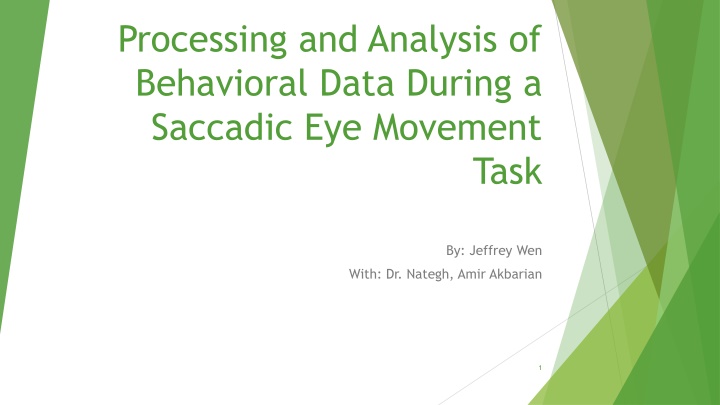 processing and analysis of behavioral data during