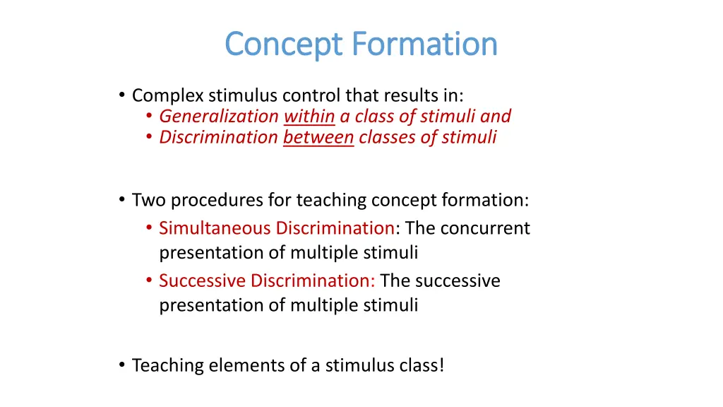 concept formation concept formation